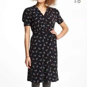 Karen Walker HI THERE (Anthropologie) size 6 EUC Dress with Blue Floral Design